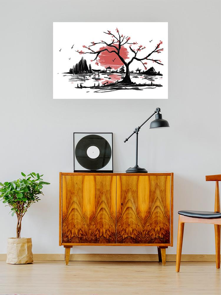 Japanese Watercolor Art Poster -SmartPrintsInk Designs