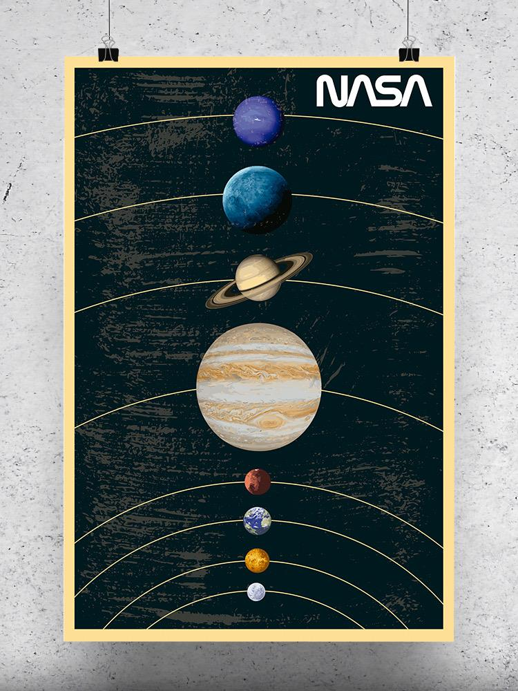 Planet Aligment Hand Drawn Style Poster -NASA Designs