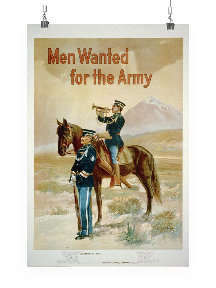 Men Wanted For The Army Poster -Army Designs