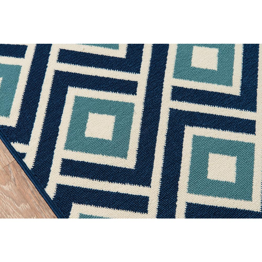 Contemporary Rectangle Area Rug, Blue, 2'3" X 4'6"