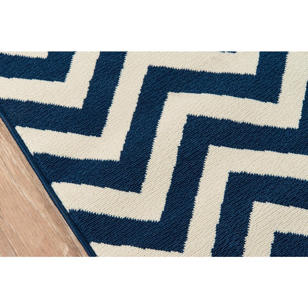 Contemporary Rectangle Area Rug, Navy, 3'11" X 5'7"