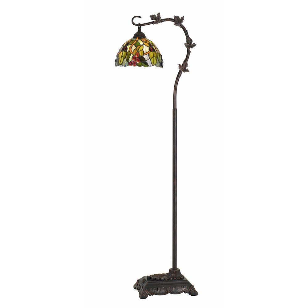 60W Cotulla Downbrdige Tiffany Metal Floor Lamp