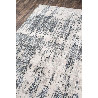 Traditional Rectangle Area Rug, Grey, 8'11" X 12'6"