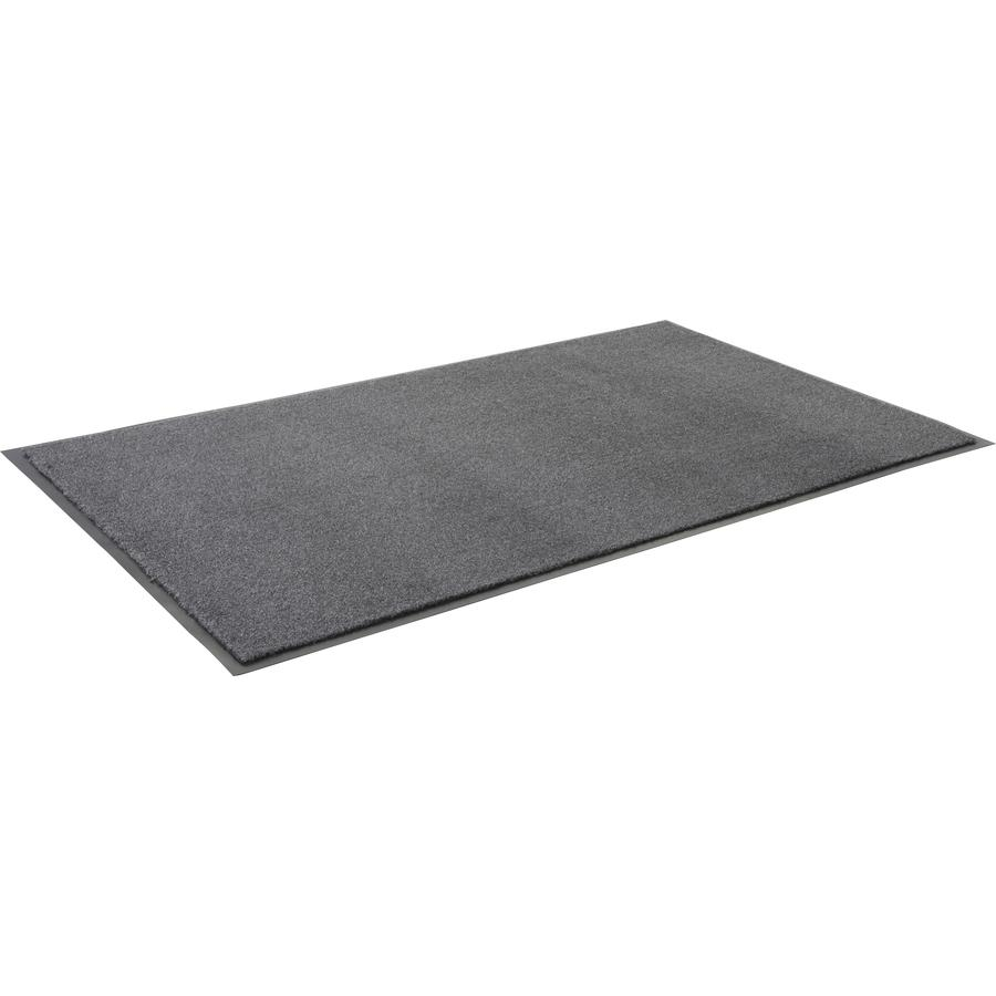 Genuine Joe Silver Series Indoor Walk-Off Mats - Warehouse, Indoor - 72" Length x 48" Width - Vinyl - Salt Pepper - 1Each