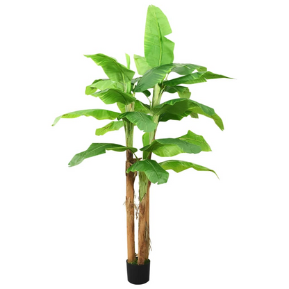 vidaXL Artificial Banana Tree with Pot 118.1" Green