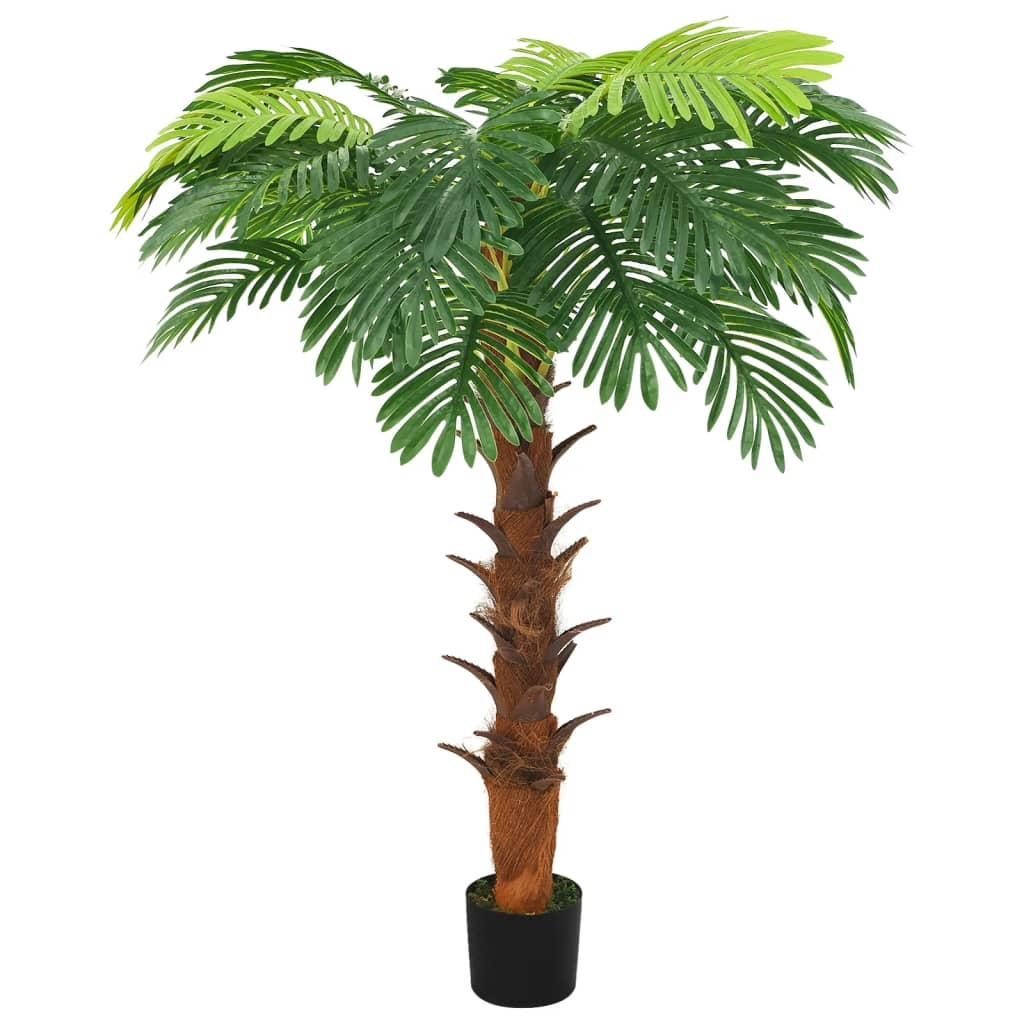 vidaXL Artificial Cycas Palm with Pot 63" Green