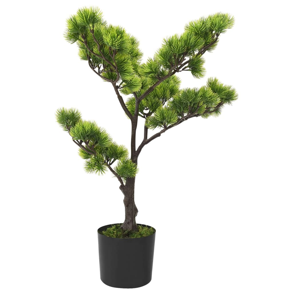 vidaXL Artificial Pinus Bonsai with Pot 23.6" Green