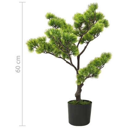 vidaXL Artificial Pinus Bonsai with Pot 23.6" Green