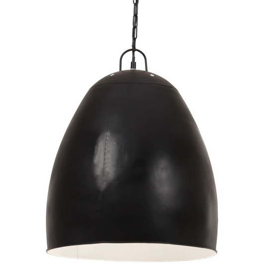 vidaXL Industrial Hanging Lamp 25 W Black Round 42 cm E27