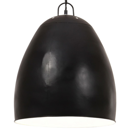 vidaXL Industrial Hanging Lamp 25 W Black Round 42 cm E27