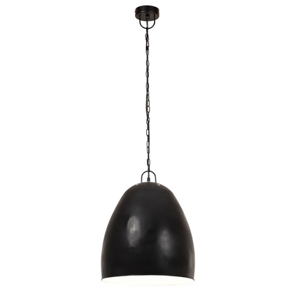 vidaXL Industrial Hanging Lamp 25 W Black Round 42 cm E27