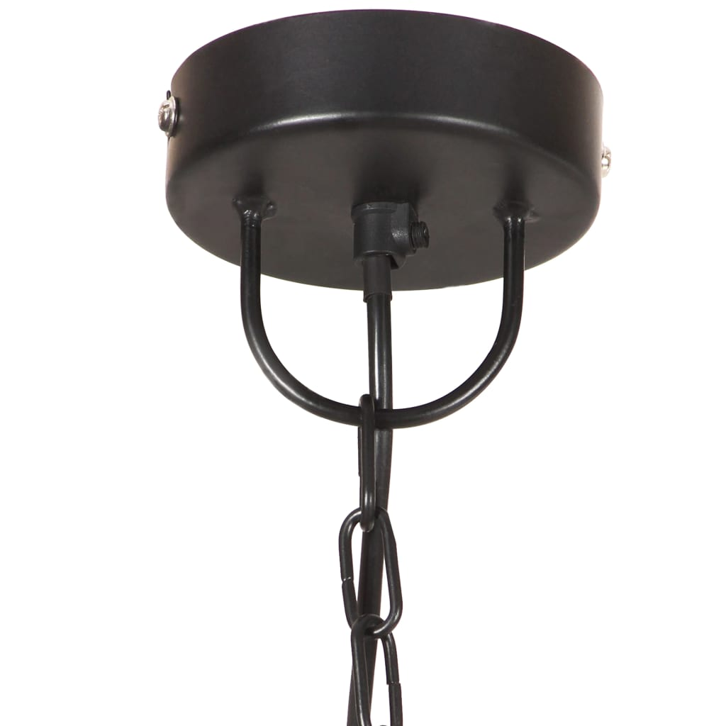 vidaXL Industrial Hanging Lamp 25 W Black Round 42 cm E27