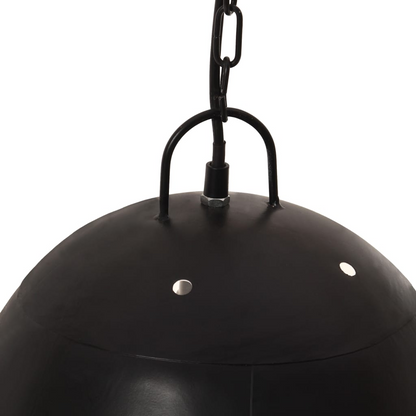 vidaXL Industrial Hanging Lamp 25 W Black Round 42 cm E27