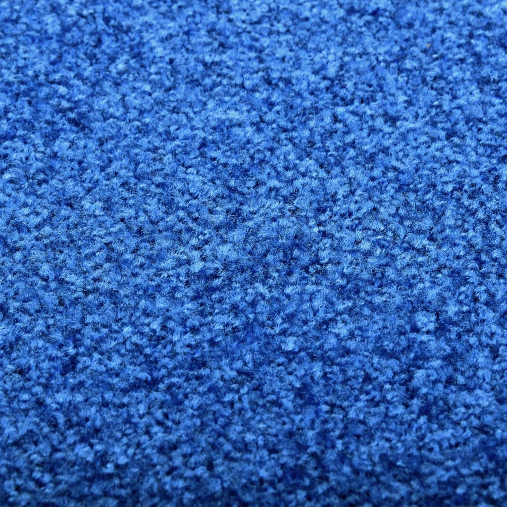 vidaXL Doormat Washable Blue 40x60 cm