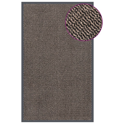 vidaXL Doormat Tufted 90x150 cm Dark Brown