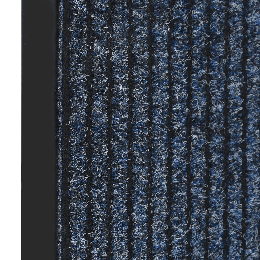 vidaXL Doormat Striped Blue 80x120 cm