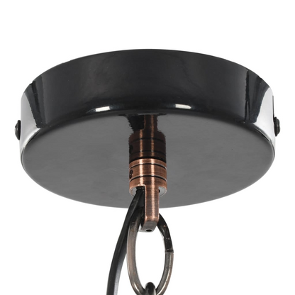 vidaXL Ceiling Lamp 2 pcs Black Round E27