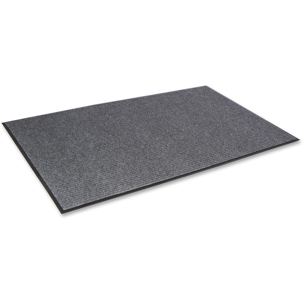 Crown Mats Needle-rib Wiper/Scraper Mat - Entryway, Indoor - 60" Length x 36" Width x 0.313" Thickness - Rectangular - Polyethylene Terephthalate (PET) - Gray - 1Each