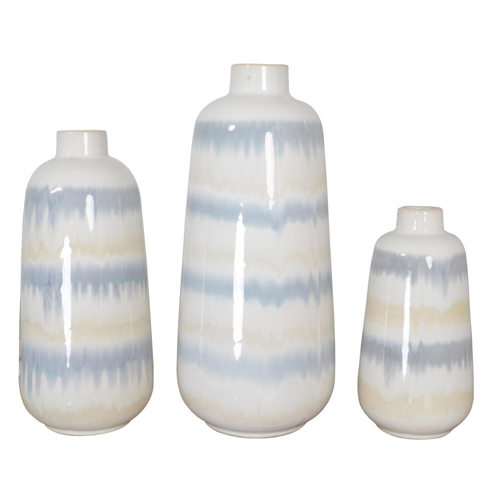 Gray Sand Vase Set of 3