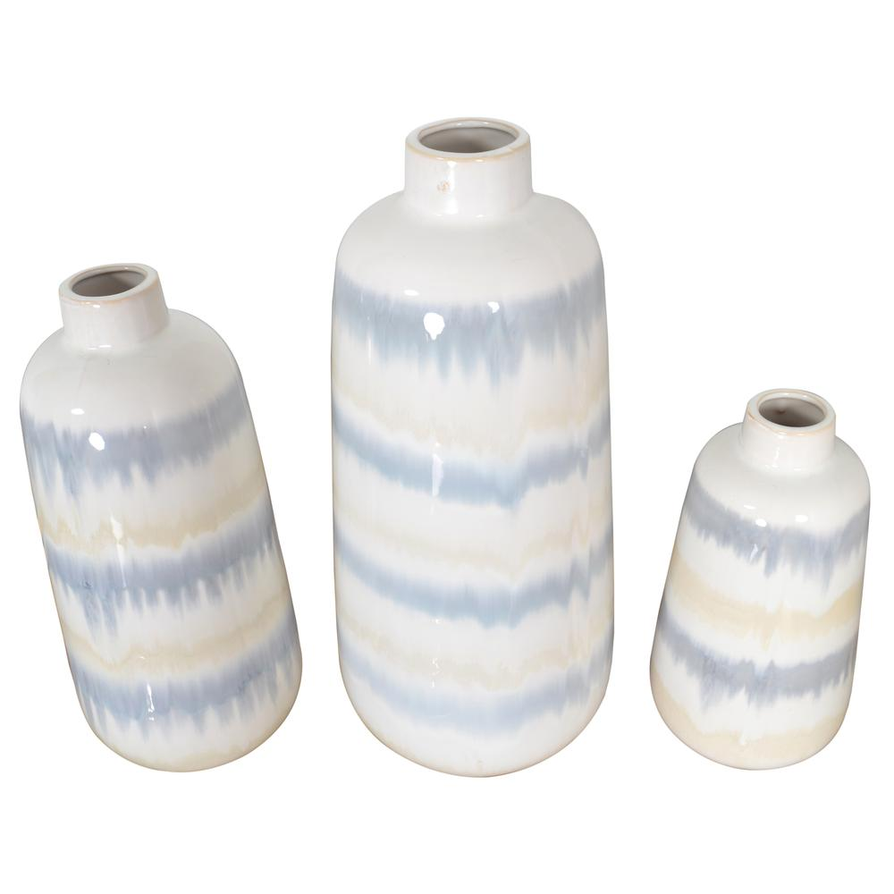 Gray Sand Vase Set of 3