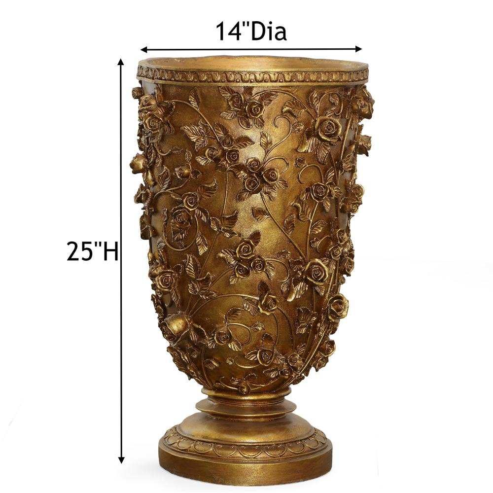 Golden Garden Tall Vase