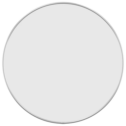 vidaXL Wall Mirror Silver Ø 19.7" Round