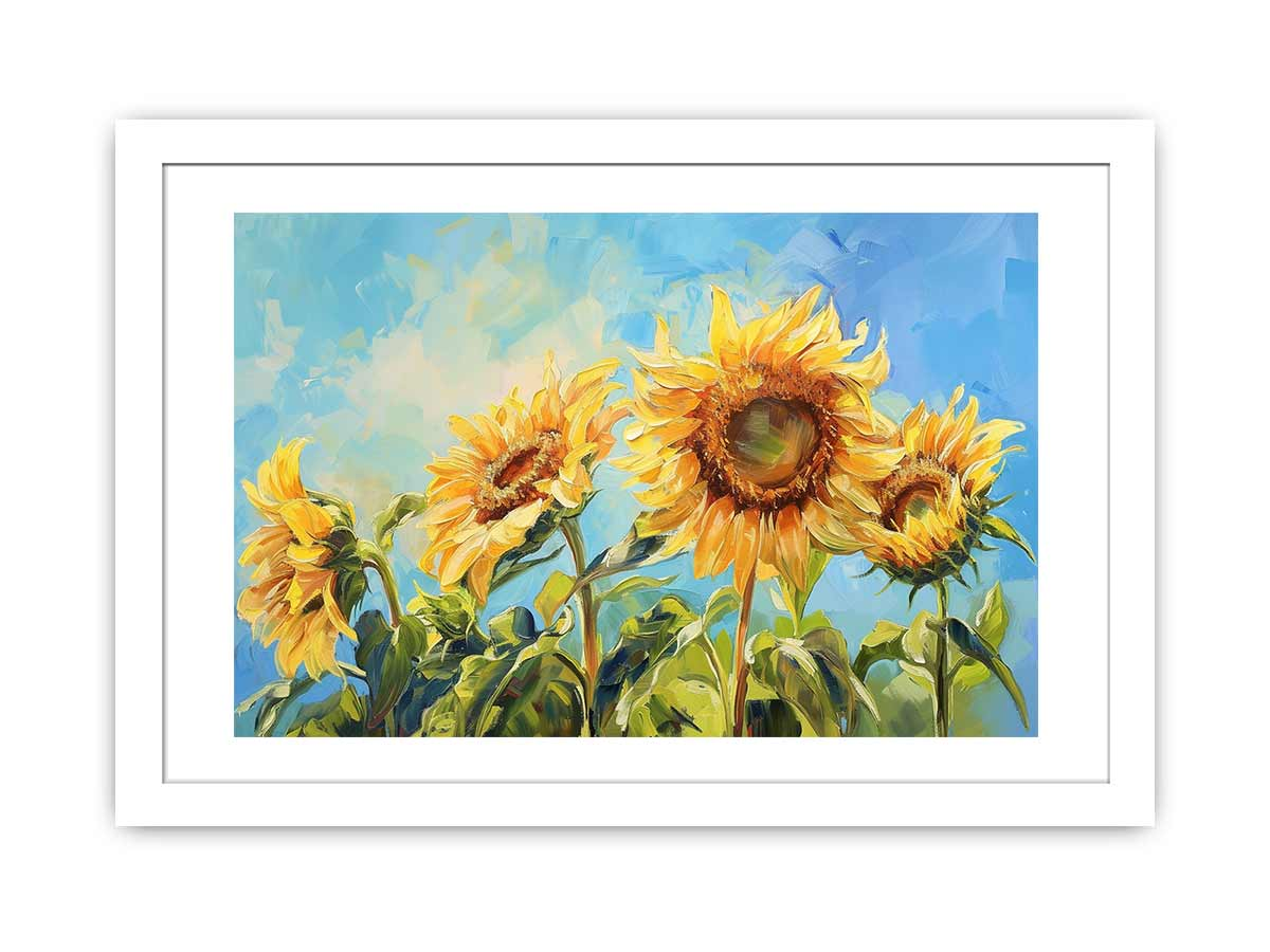 Summer Sunflowers Framed Print