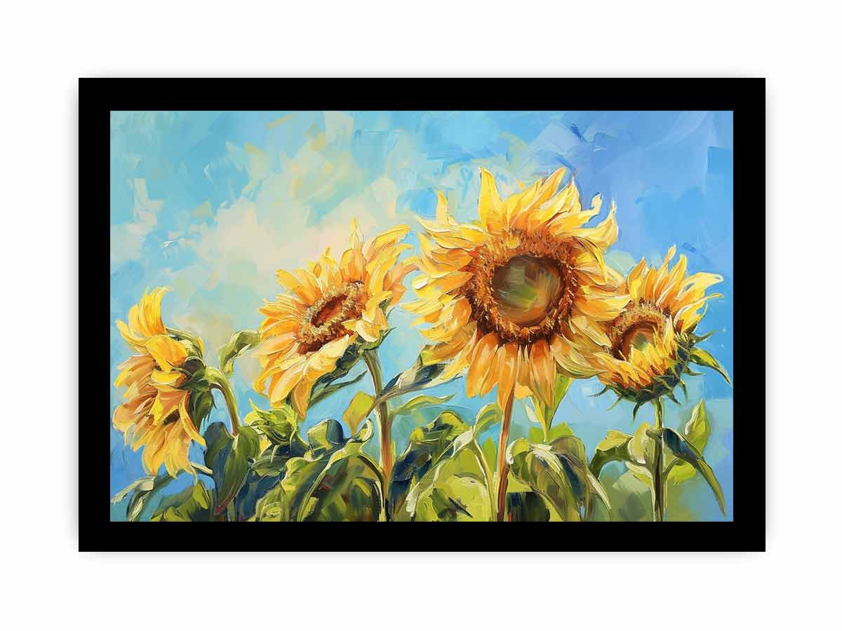 Summer Sunflowers Framed Print