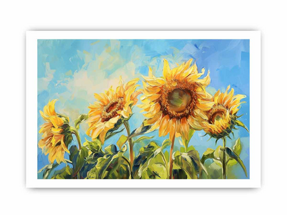 Summer Sunflowers Framed Print