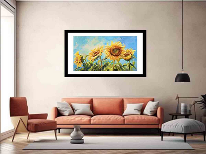 Summer Sunflowers Framed Print