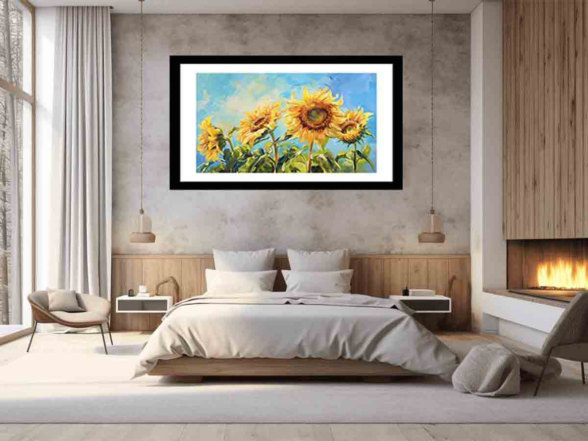 Summer Sunflowers Framed Print