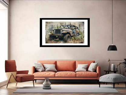 Jeep Framed Print Framed Print