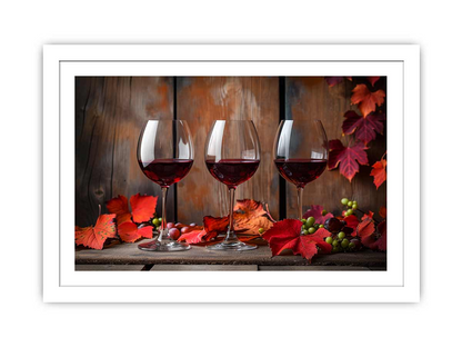 Red wine Frame print