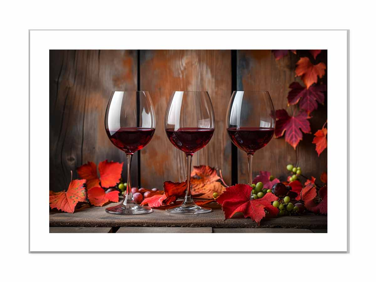 Red wine Frame print