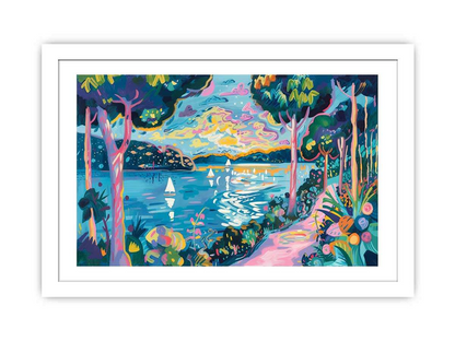 River Art Framed Print