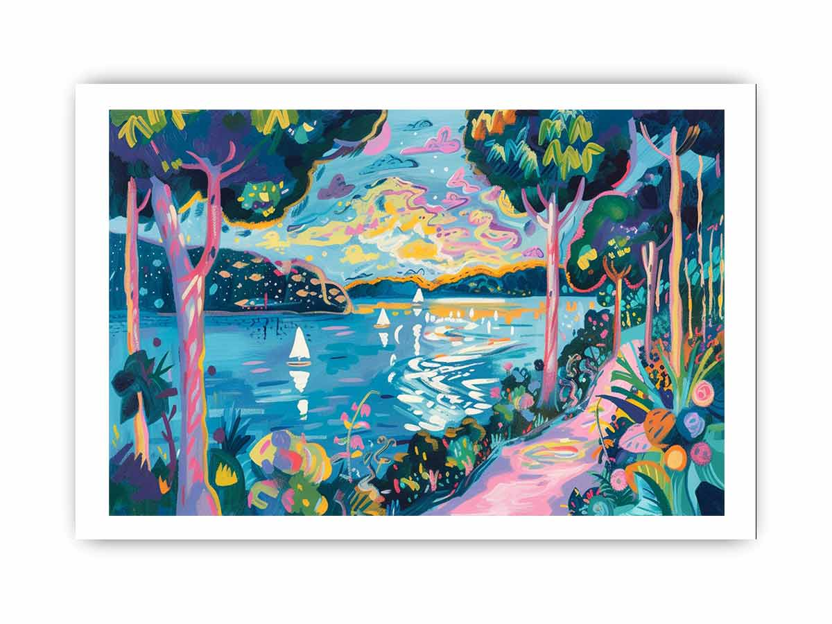 River Art Framed Print