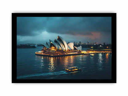 Opera House Black and  white Framed Print