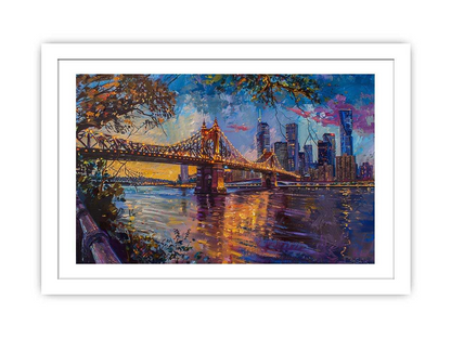 Storey Bridge Brisbane Art Framed Print