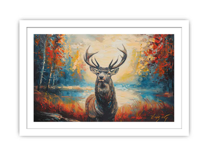 Deer Art Framed Print