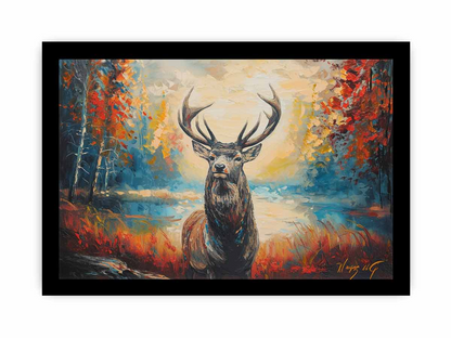 Deer Art Framed Print