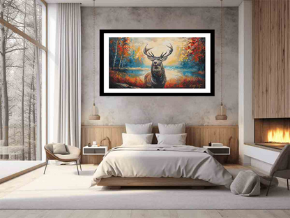 Deer Art Framed Print