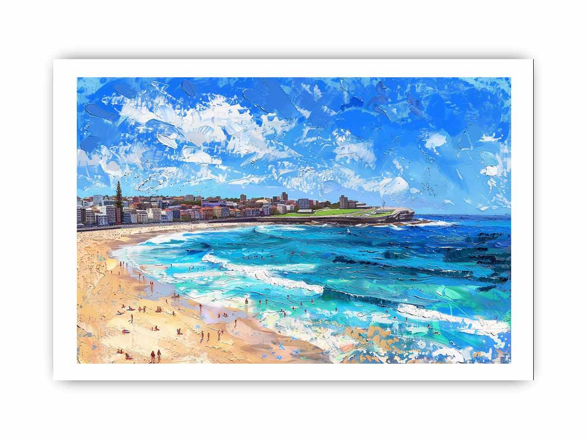 Bondi Beach Art Framed Print