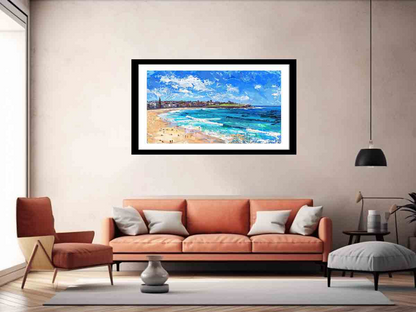 Bondi Beach Art Framed Print