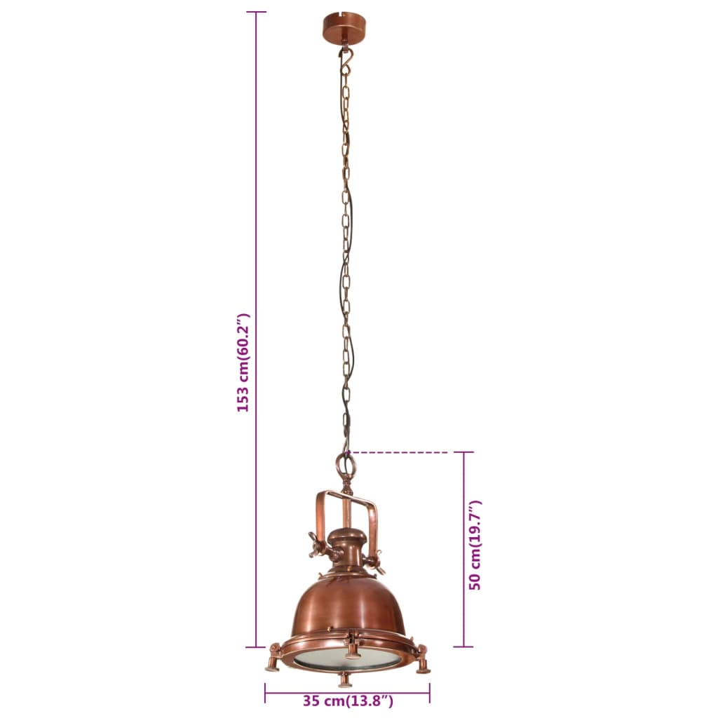 vidaXL Pendant Lighting 35x35x153 cm Aluminium