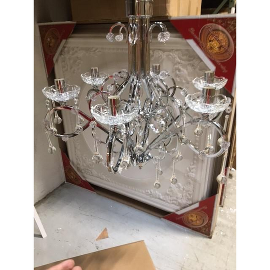 Silver Sorleona Chandelier