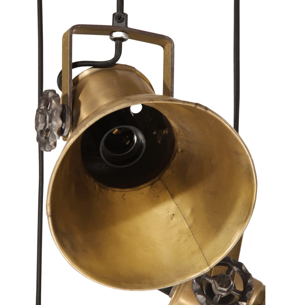 vidaXL Hanging Lamp 25 W Antique Brass 30x30x100 cm E27