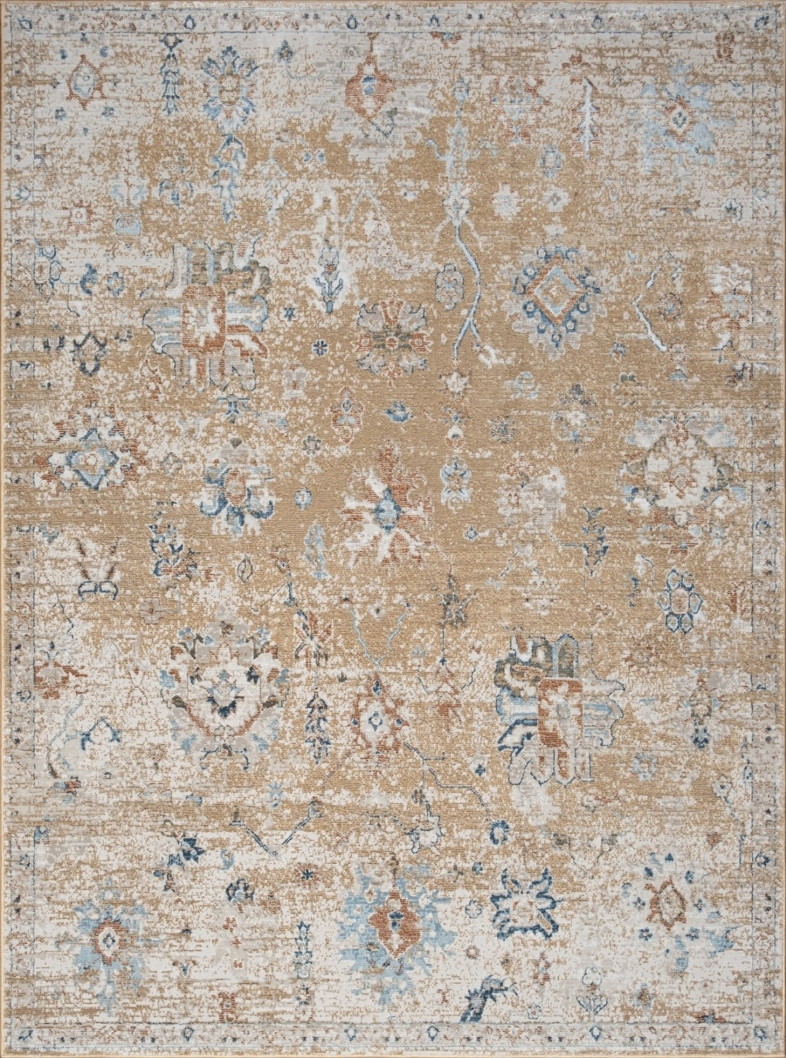 Noble GC_GEN7008 Gold 5 ft. 3 in. x 7 ft. 3 in. Area Rug