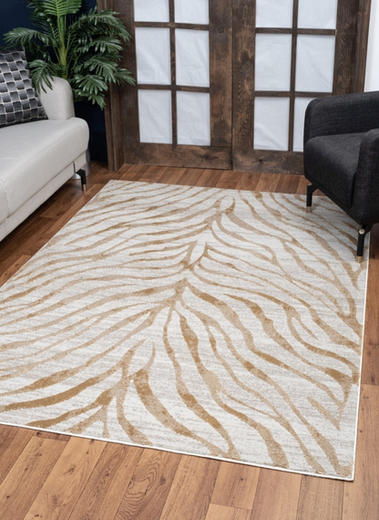 Elegance GC_CNC6007 Gold 2 ft. x 3 ft. Area Rug