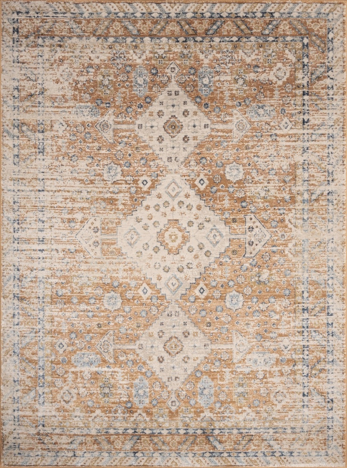 Noble GC_GEN7004 Rust 5 ft. 3 in. x 7 ft. 3 in. Area Rug