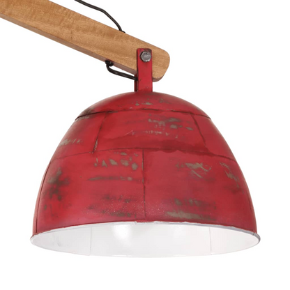 vidaXL Ceiling Lamp 25 W Distressed Red 29x18x85 cm E27